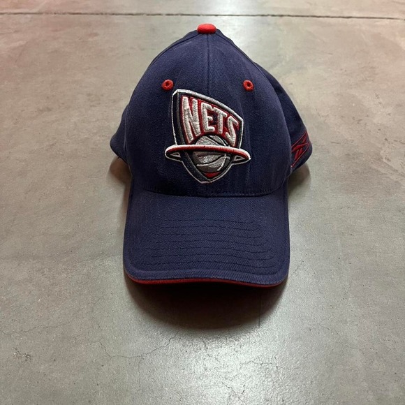Y2K Nba Reebok‎ Navy BlueBrooklyn Nets Hat - Picture 1 of 4